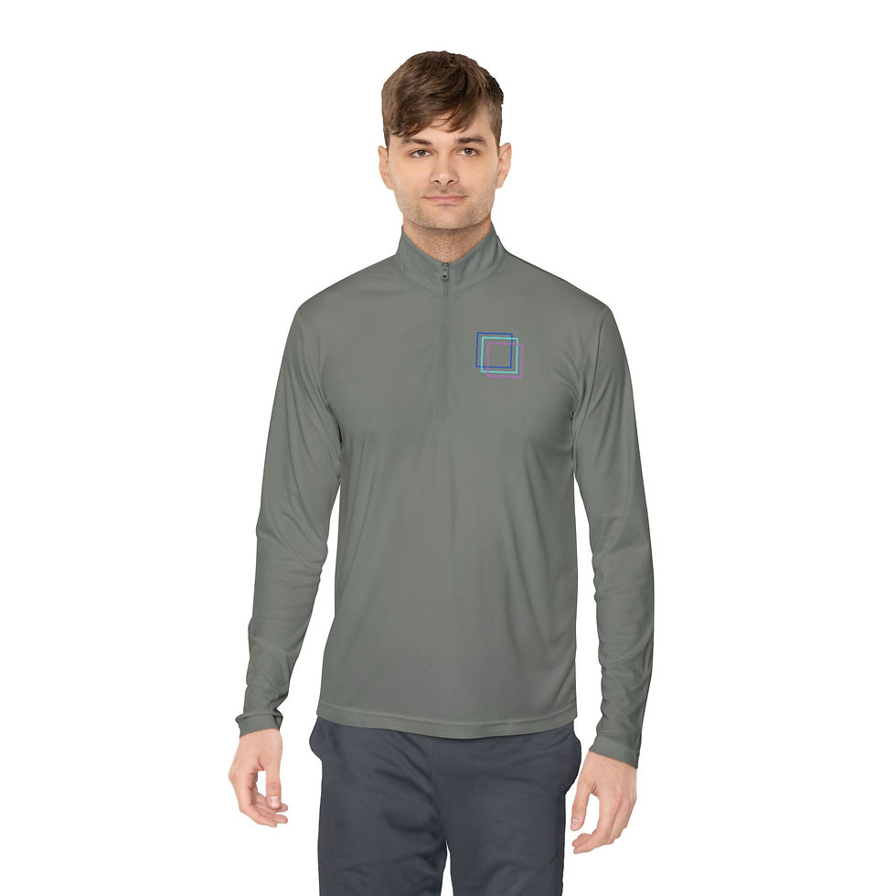 Thumbnail: FTC - Full Color Squares Logo Sport-Tek Unisex Quarter-Zip Pullover