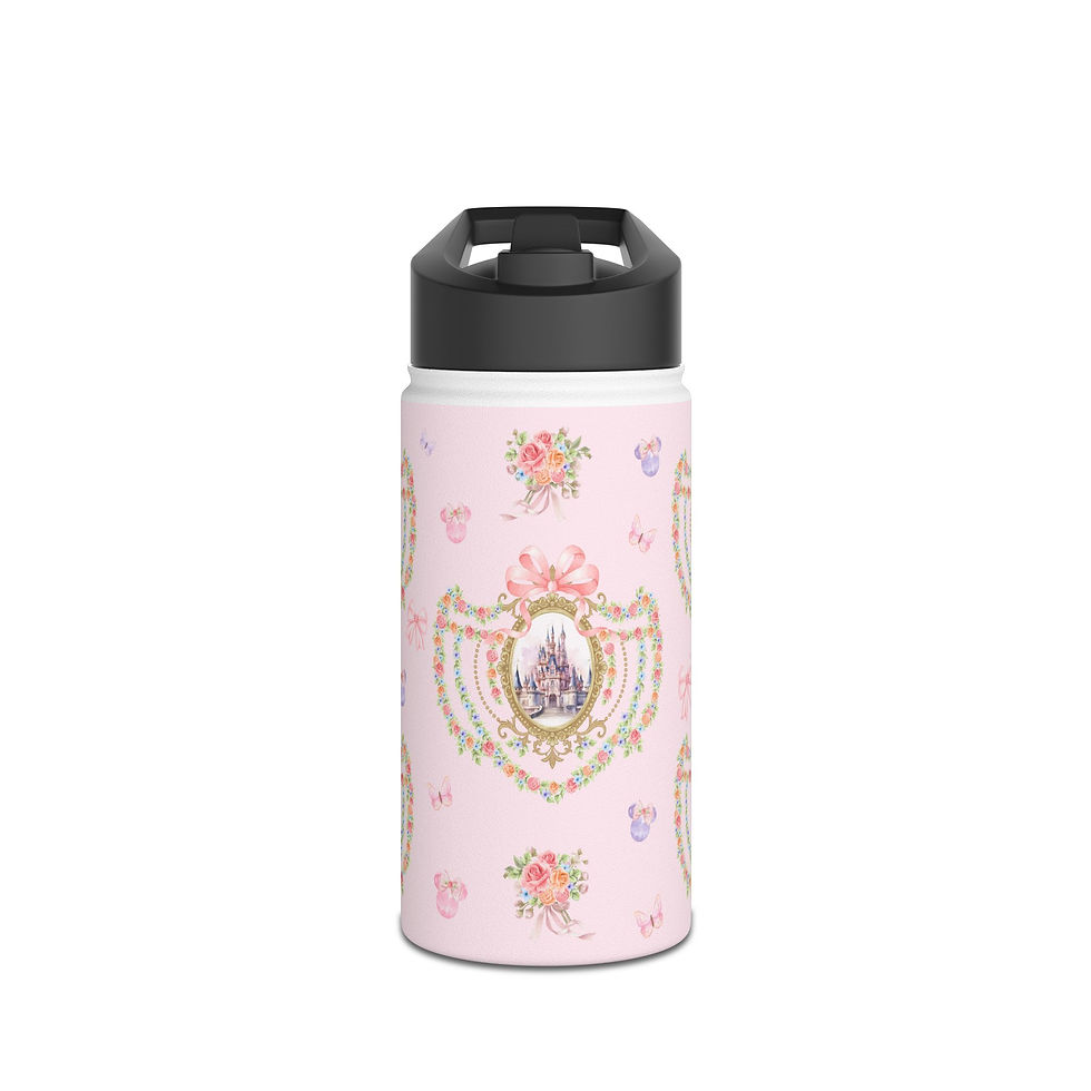 Disney Castle Coquette 12 oz Stainless Steel Water Bottle