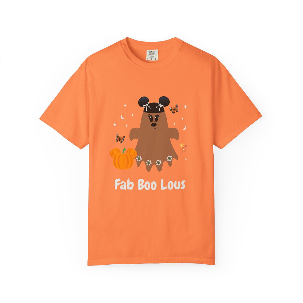 Fab Boo Lous Tee Shirt with unique, design. Perfect to wear at parks, combining style, and comfort.