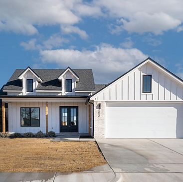 Modern farmhouse-style home in Kelsey Park, Lubbock, TX—featuring 3 beds, 2 baths, a gourmet kitchen with custom cabinets and granite countertops, and energy-efficient features. Located on a desirable corner lot. Listed by Top Lubbock and West Texas Realtor, Lainie Eilenberger of Key & Slate Real Estate Group.