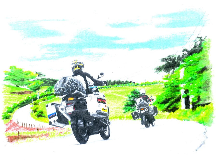 BMW F700GS and BMW G650GS in Quiché Department, Guatemala
