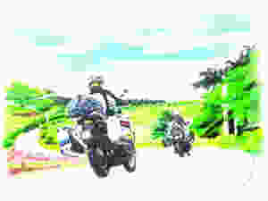 BMW F700GS and BMW G650GS in Quiché Department, Guatemala