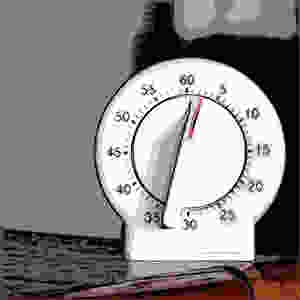 Comic cartoon of egg timer