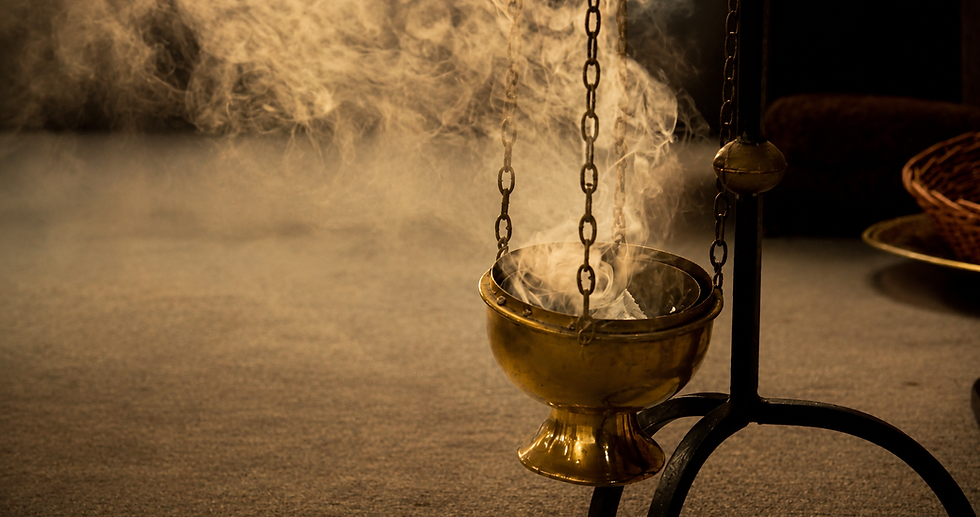 Incense coming from a thurible