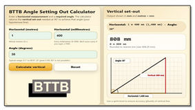 BTTB Angle Setting Out Calculator