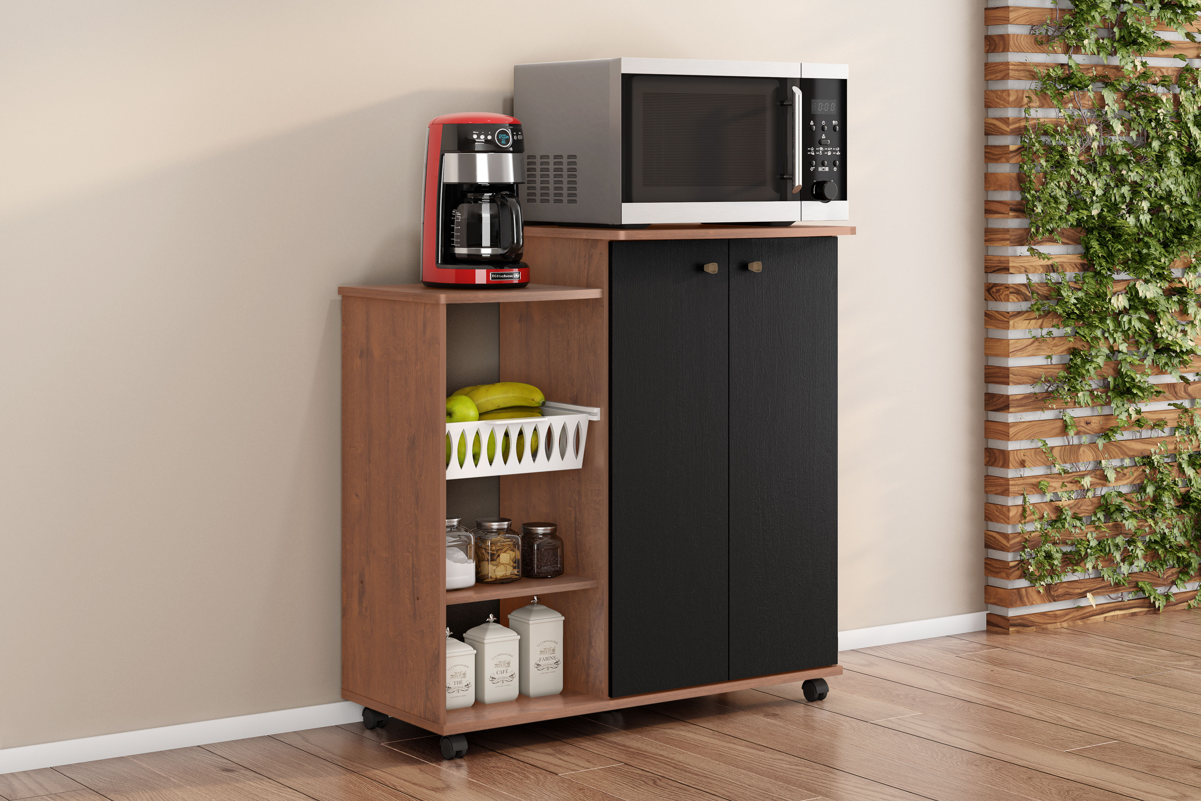 Armário Multiuso com rodízios Prático