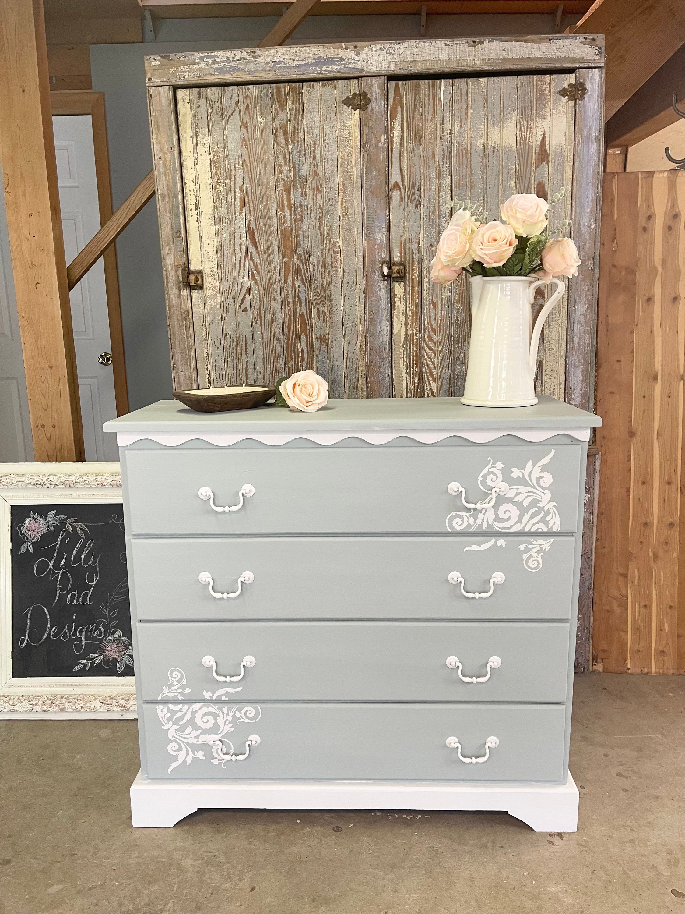 Shabby Chic Duck Egg Blie Dresser