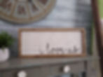 I love us - custom wood sign