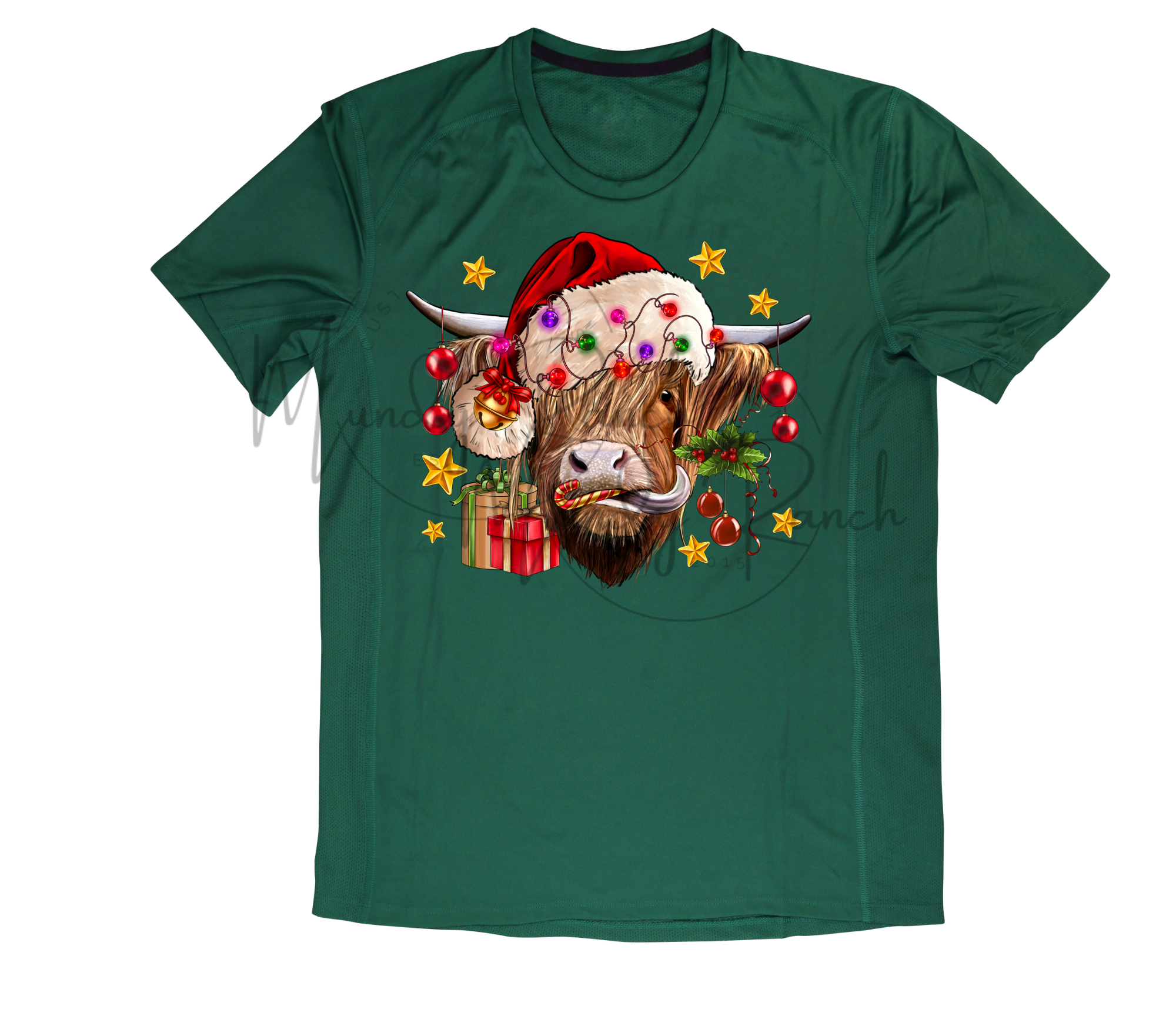 Santa Hat Highlander Cow