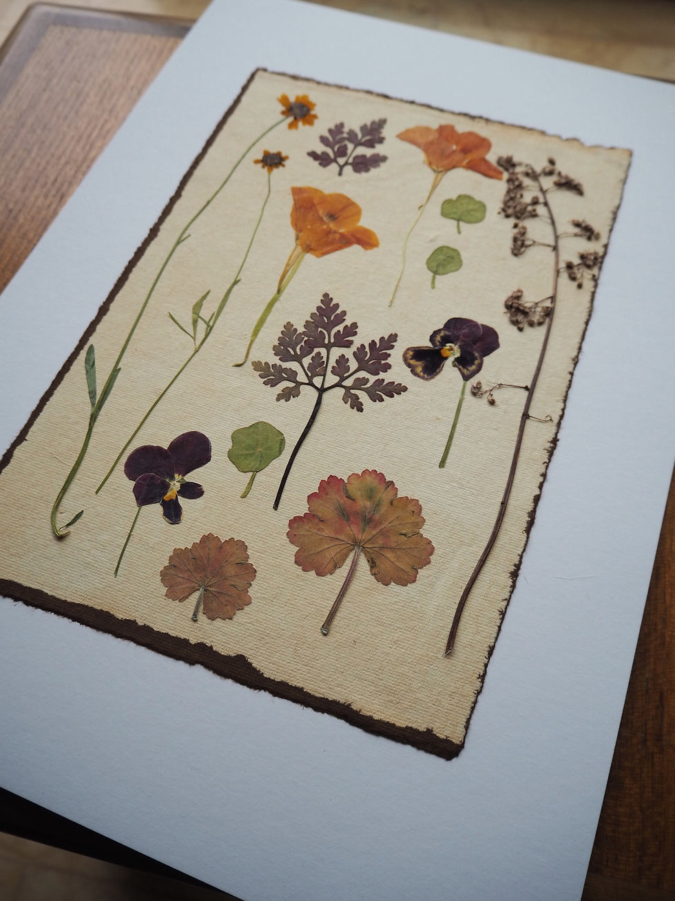 Thumbnail: 'Autumn' Pressed Flower Art