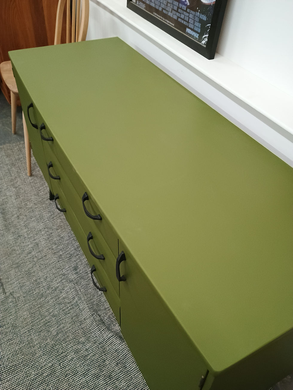 Thumbnail: Mid Century Meredew Painted Chest Of Drawers Sideboard
