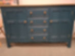 Ercol Painted Large Oak Kitchen Sideboard Dresser