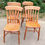 Thumbnail: 4 Antique Elm Windsor Lath Back Kitchen Chairs