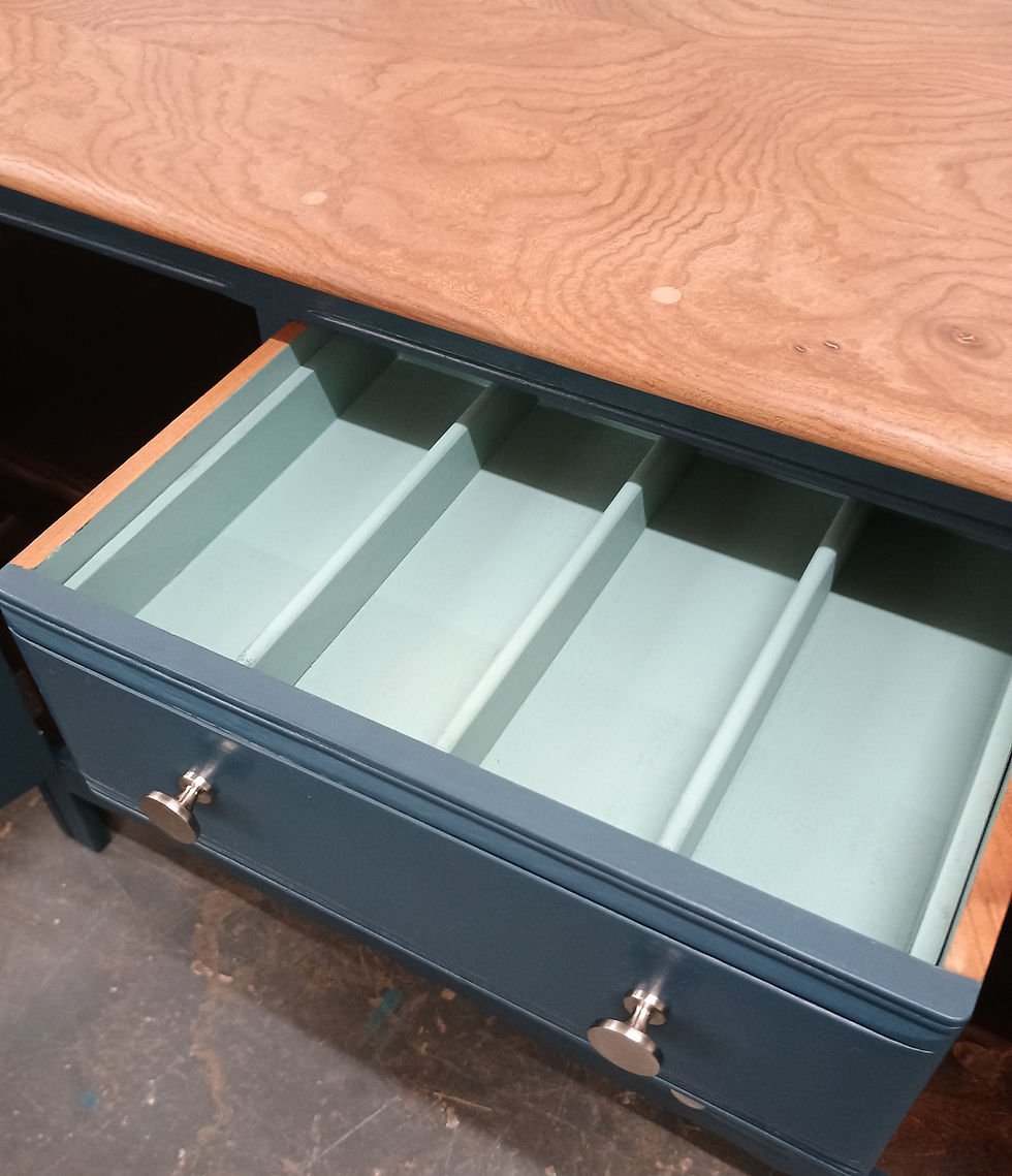 Thumbnail: Ercol Painted Large Oak Kitchen Sideboard Dresser