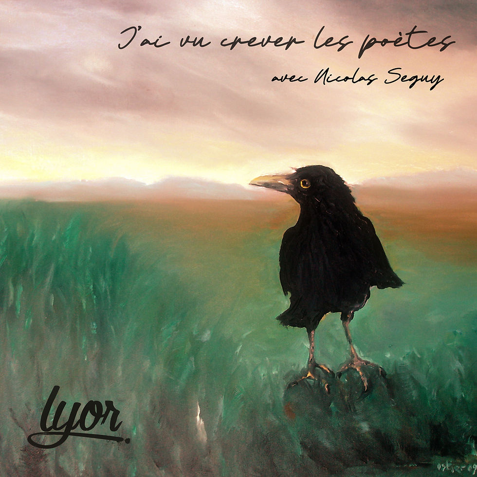 Pochette du single "J'ai vu crever les poètes" avec Nicolas Seguy