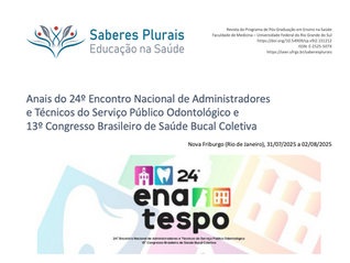 Abrasbuco divulga os Anais do 24º Enatespo e 13º Congresso Brasileiro de Saúde Bucal Coletiva realizados em 2025