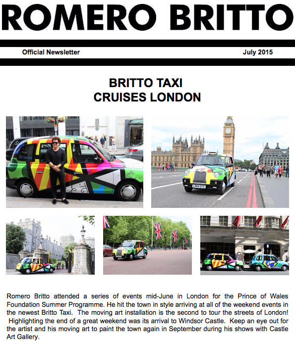 Romero Britto in London