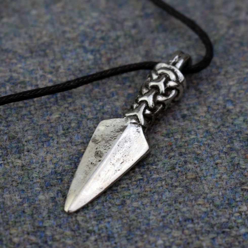 Thumbnail: Manx Gungnir Pewter Norse Pendant