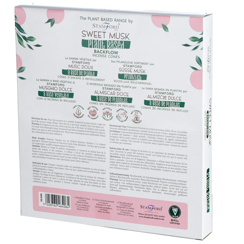 Thumbnail: Plant Based Backflow Incense Cones - Sweet Musk