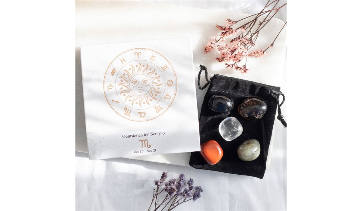 Scorpio Crystal Tumblestone Set