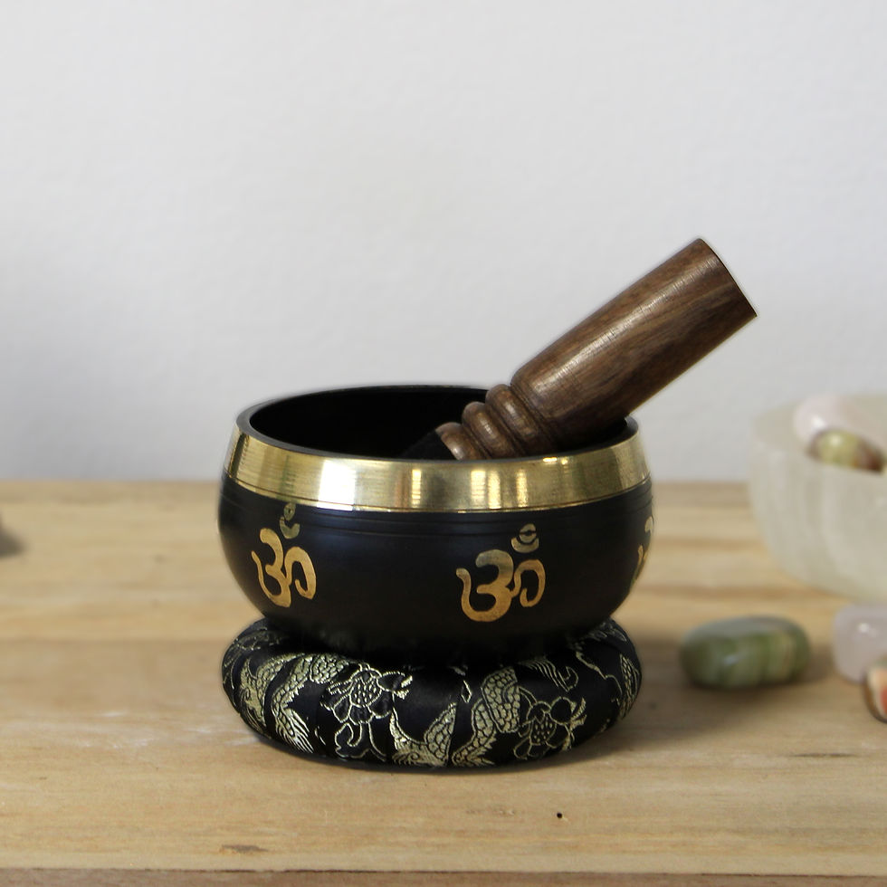 Thumbnail: Yoga Om Singing Bowl Set