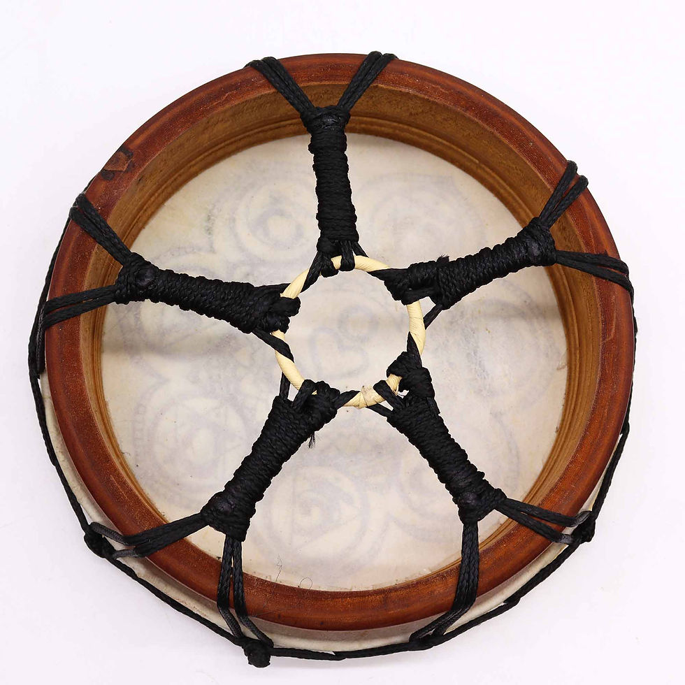 Thumbnail: Chakra Shamanic Drum with Sticks - 25cm