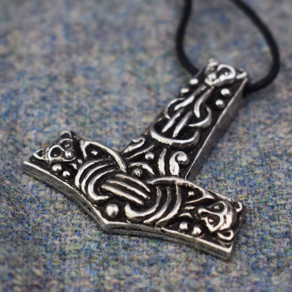 Thumbnail: Faroese Hammer Pewter Norse Pendant