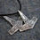 Thumbnail: Hammered Hammer Pewter Norse Pendant