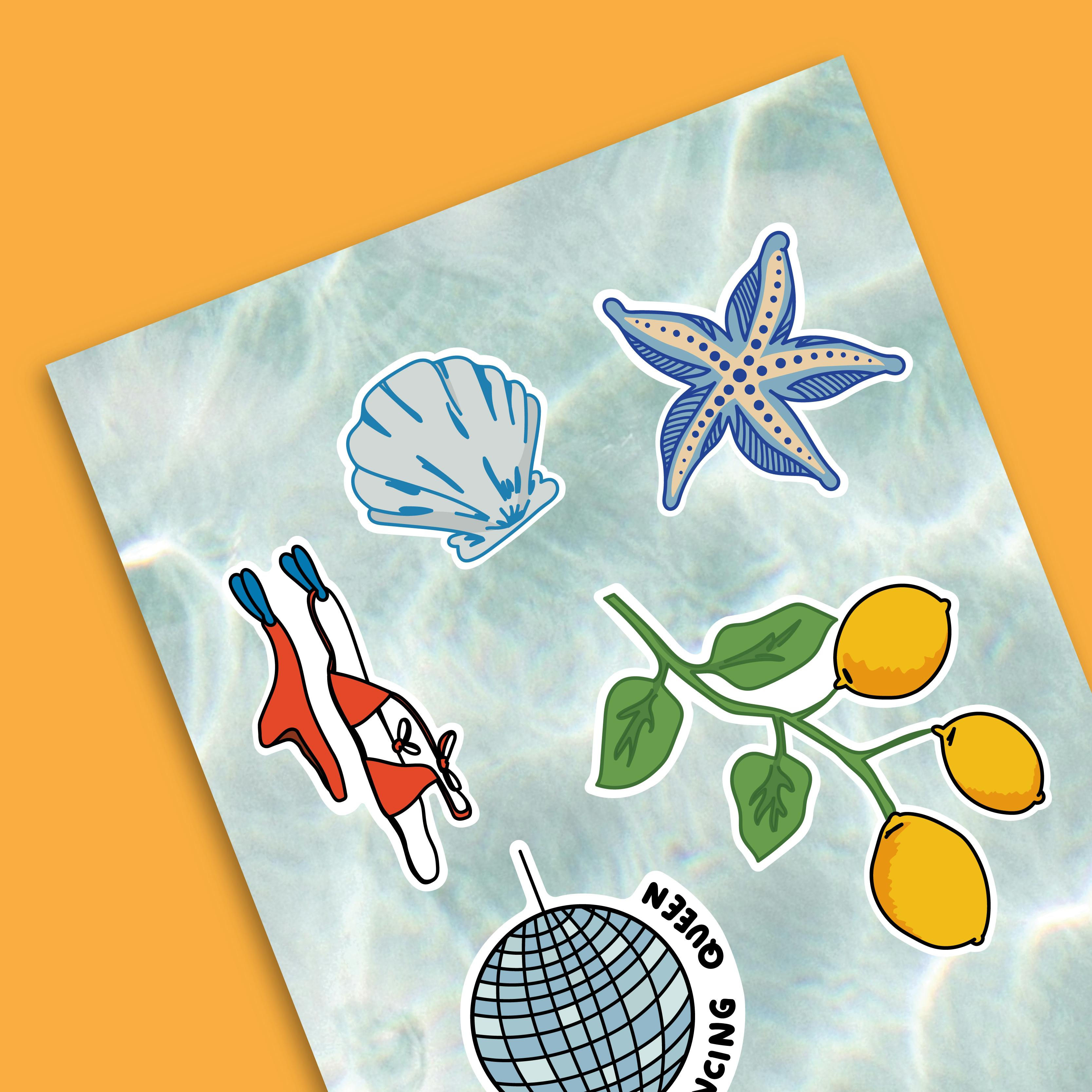 Hoja de sticker personalizados