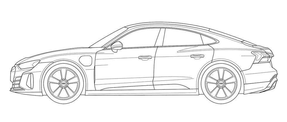Illustration eines Fahrzeugs zur Fahrzeugüberführung auf eigener Achse