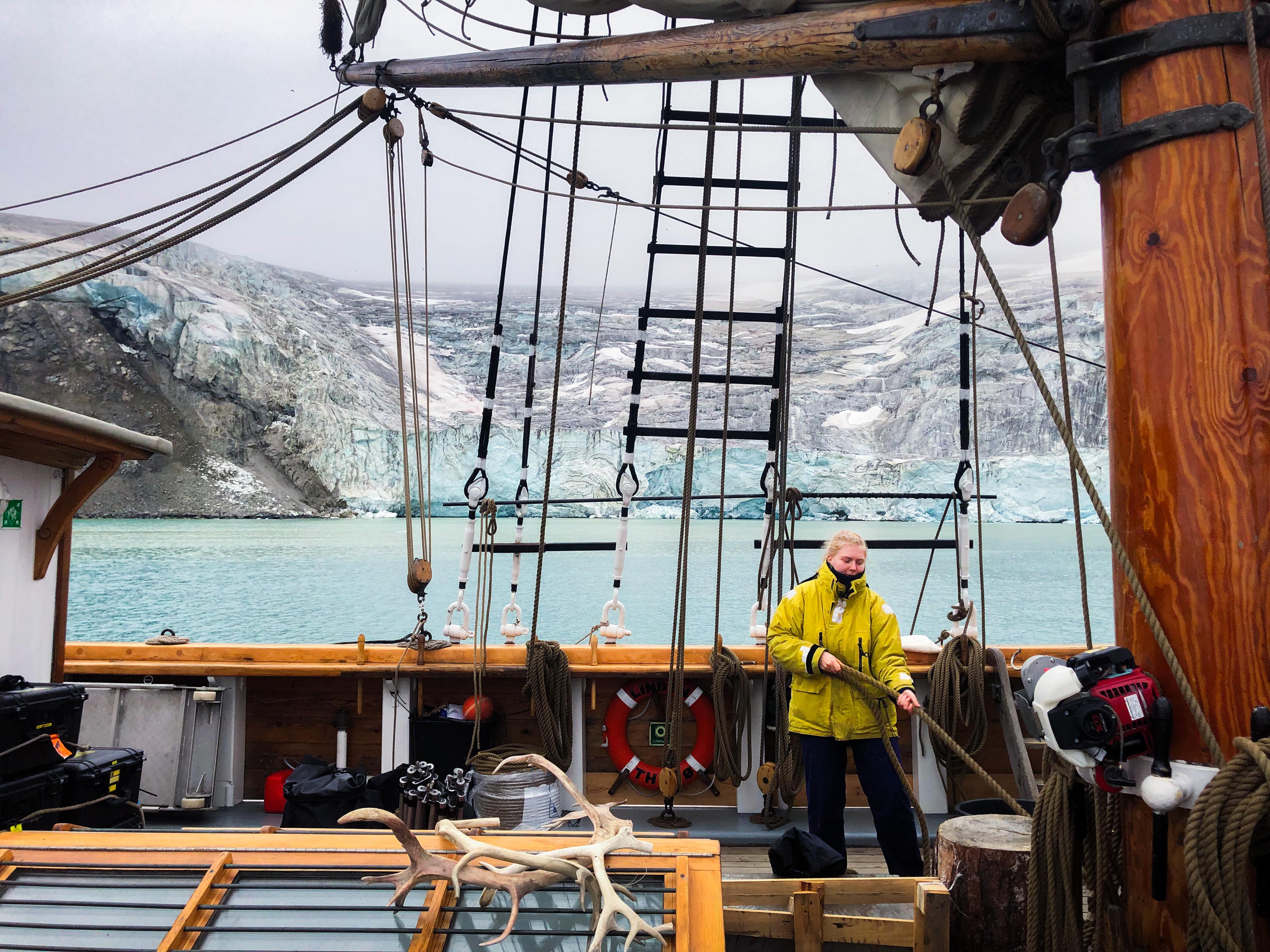Scientist on deck · Svalbard