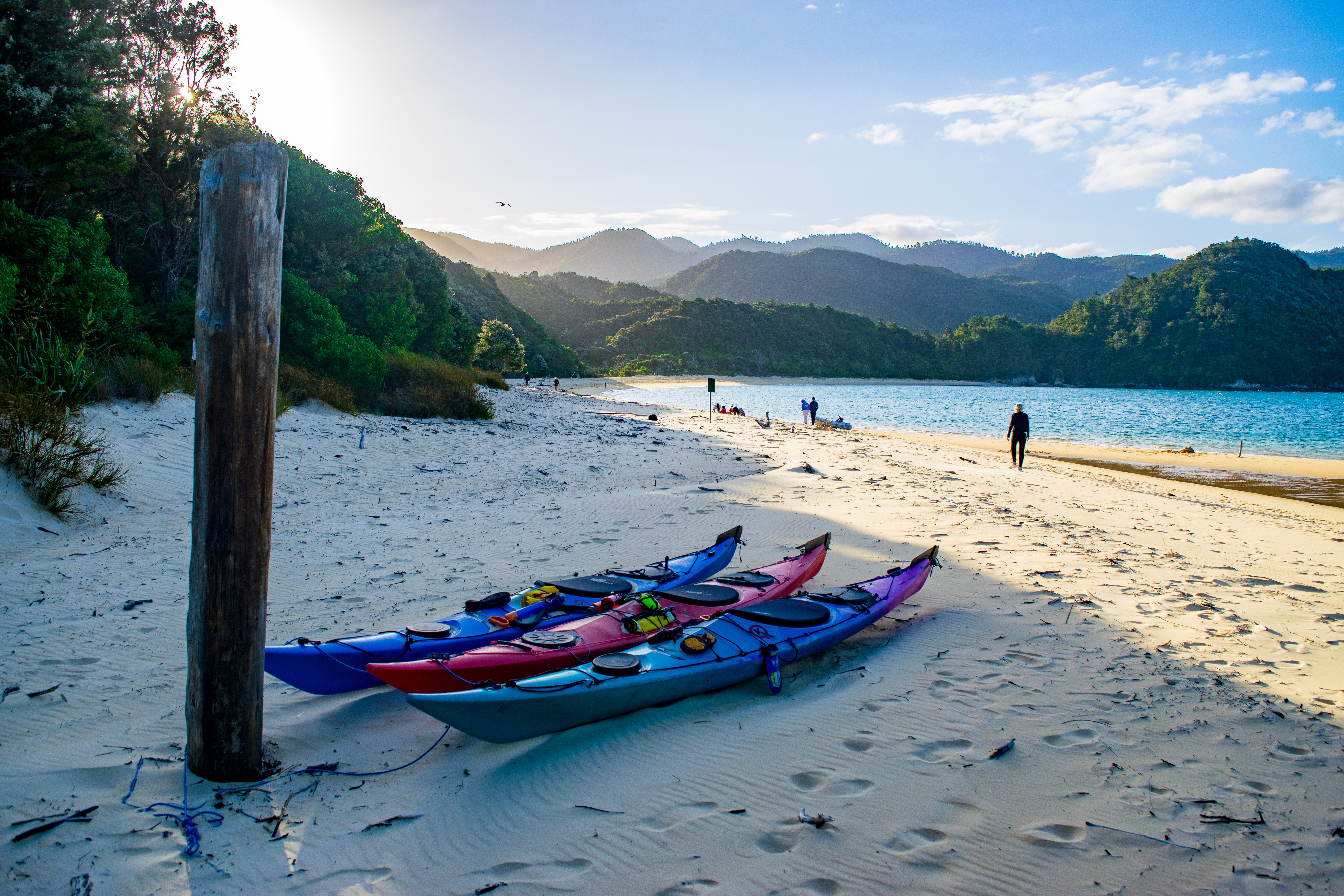 Sea kayaks · Abel Tasman, NZ