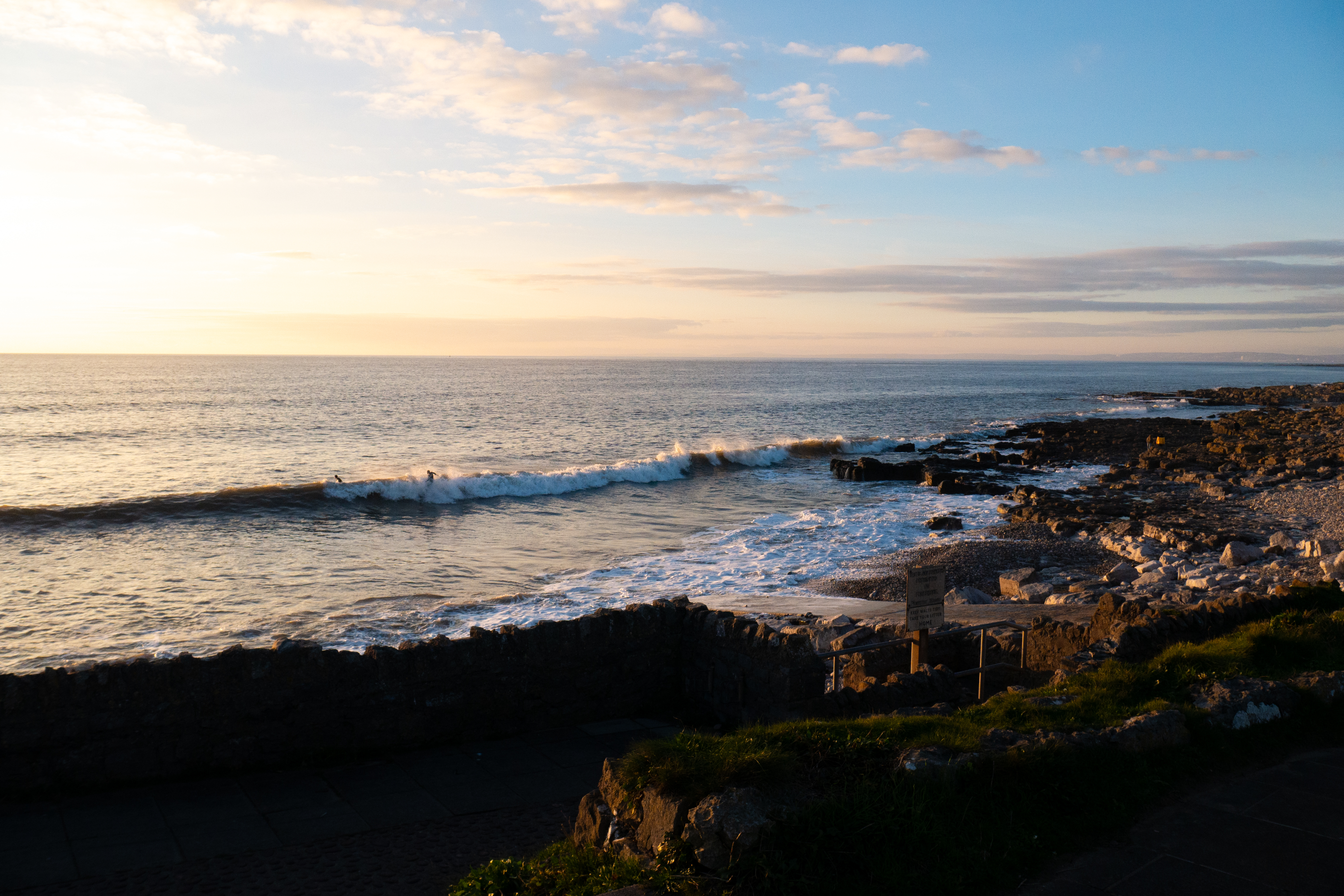 Sunset surf · Porthcawl