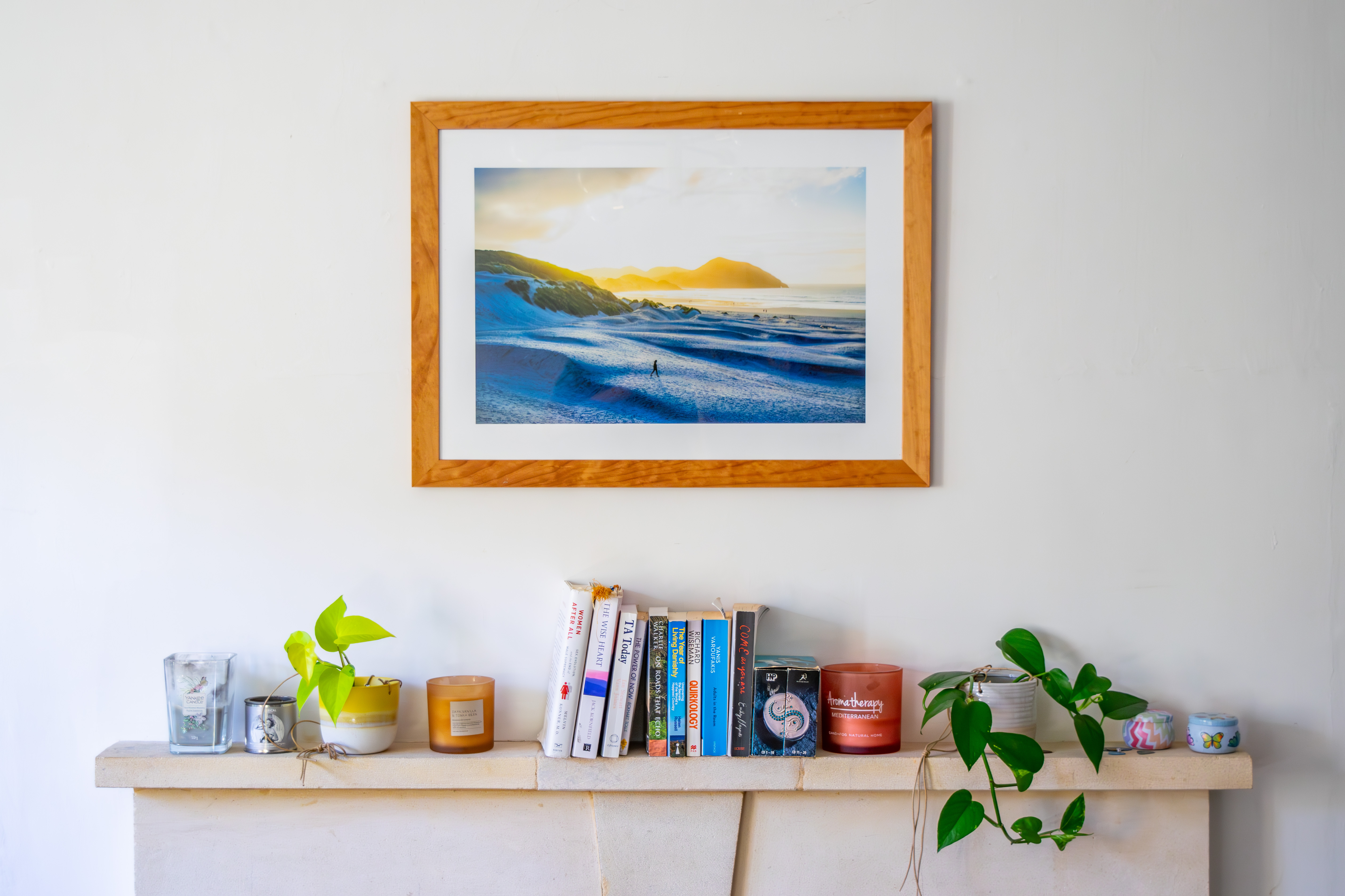 Lone figure on beach