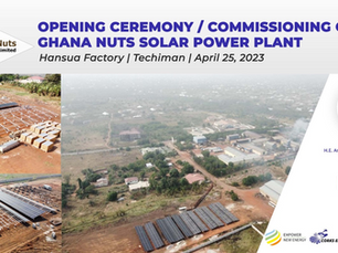 Empowering a Greener Future: Ghana Nuts Goes Solar with Empower New Energy and Corks Energy Partners