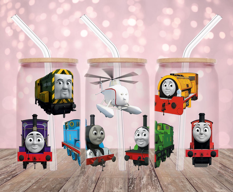 Thomas the tank UVDTF Libby cup wrap