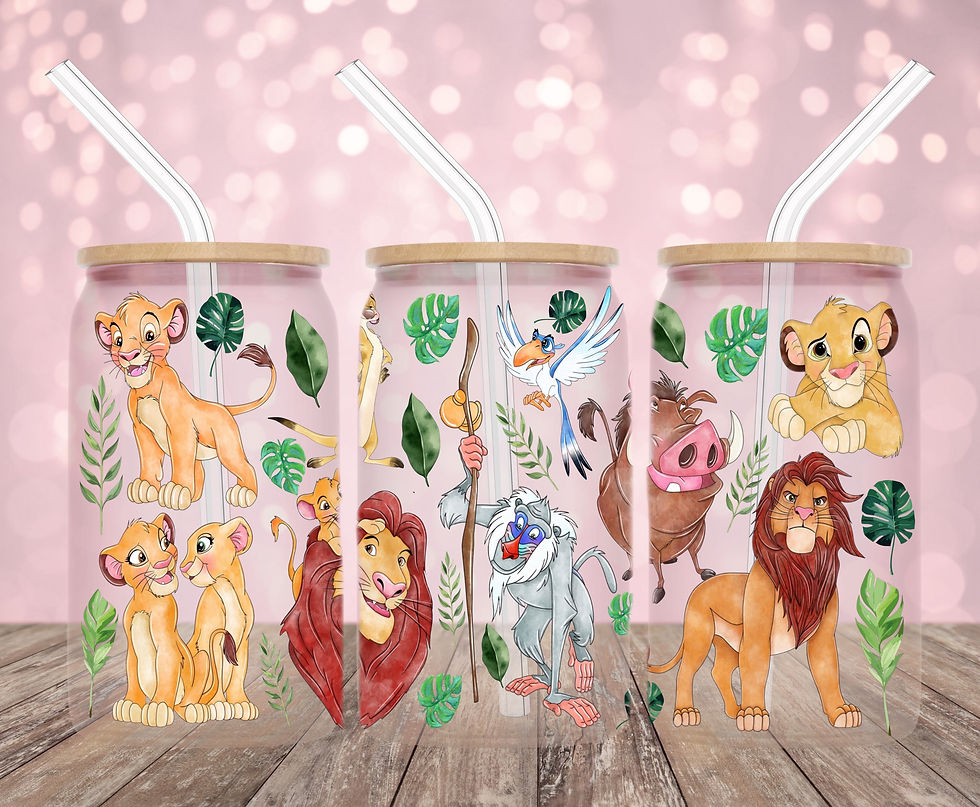 Lion king UVDTF libby cup wrap