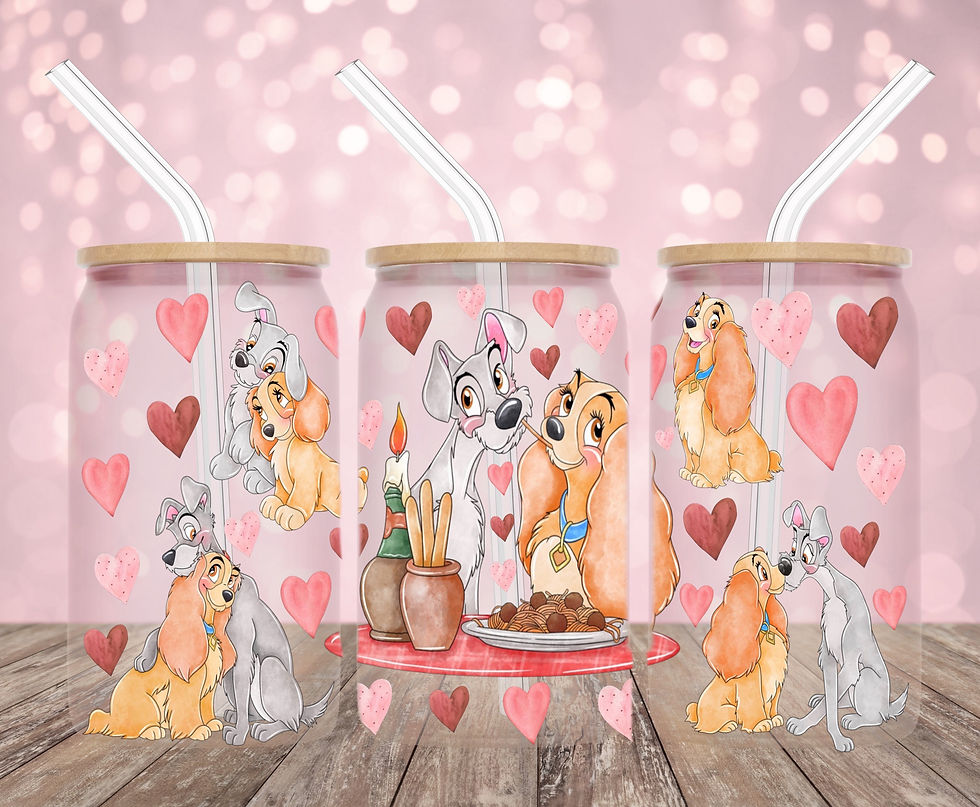 Lady and the tramp UVDTF libby cup wrap