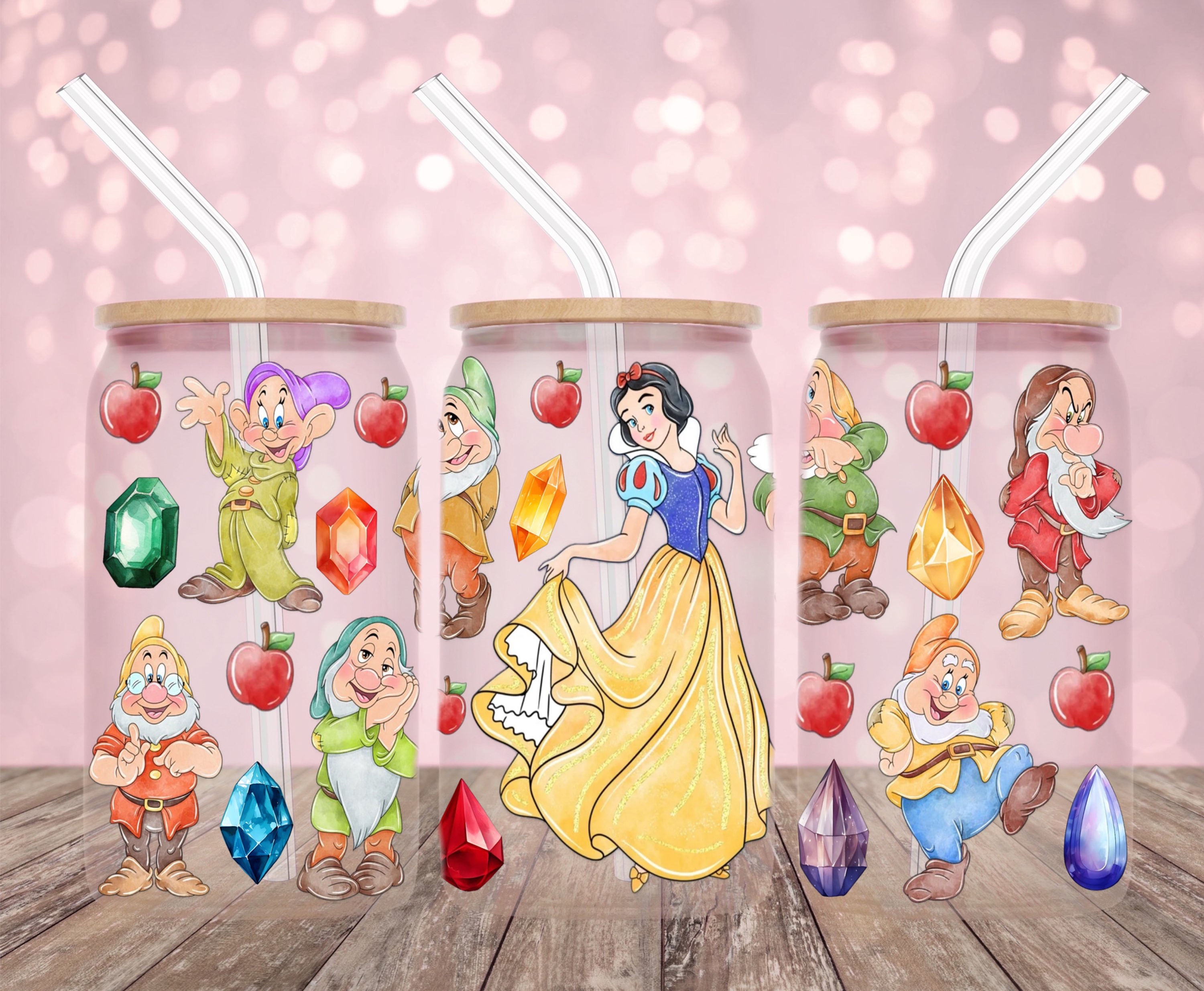 Snow White  UVDTF Libby cup wrap