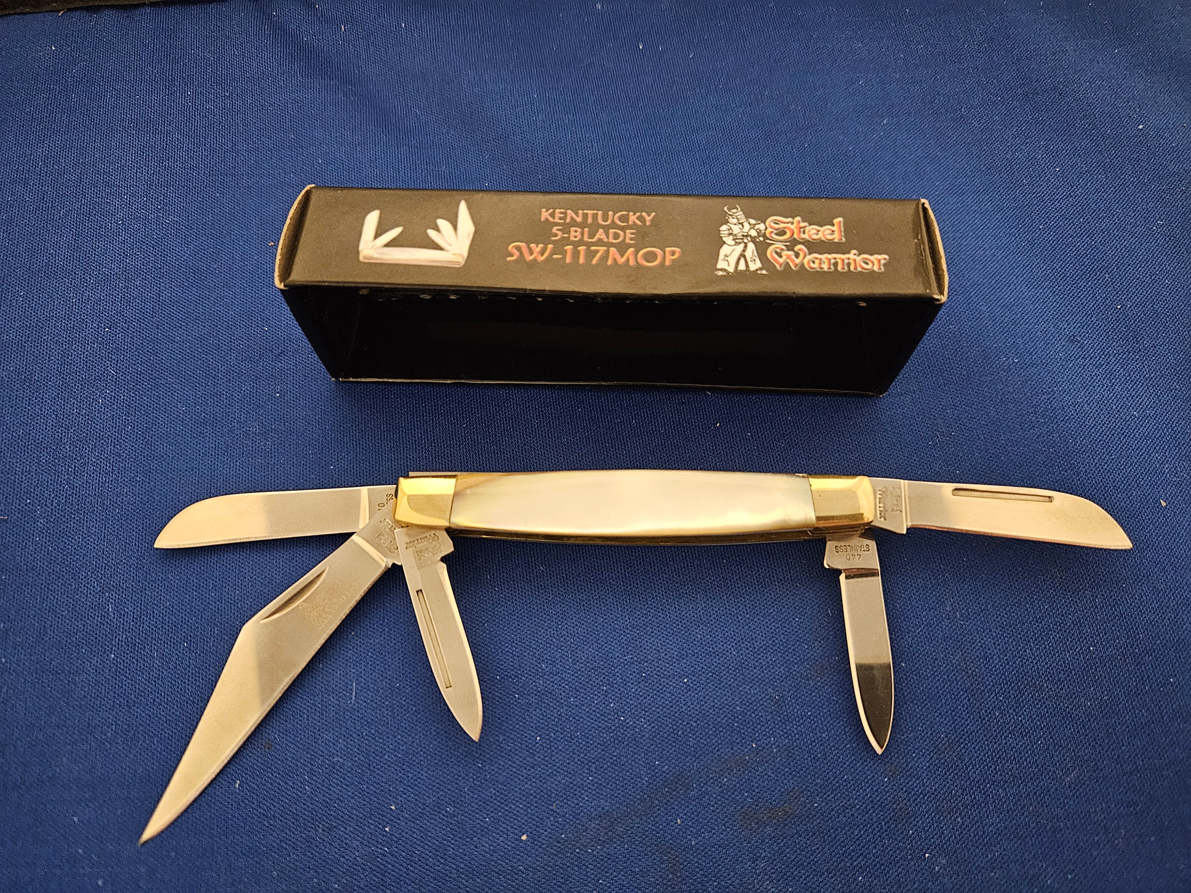 Kentucky 5 Blade Congress with Mother of Pearl Handles by Steel Warrior