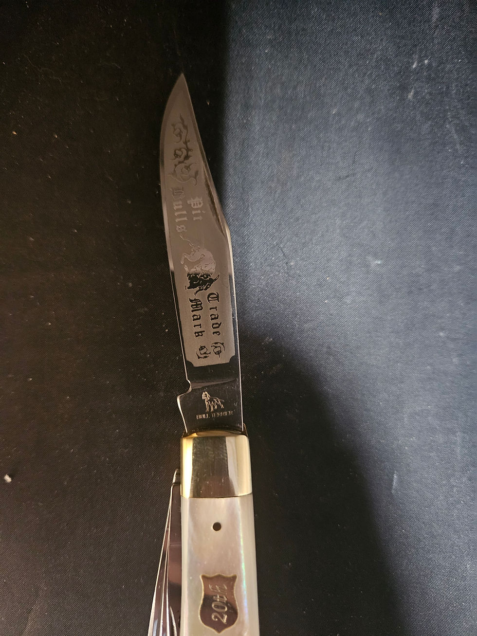 Thumbnail: Bulldog Brand 5 Blade Genuine Pearl Trapper