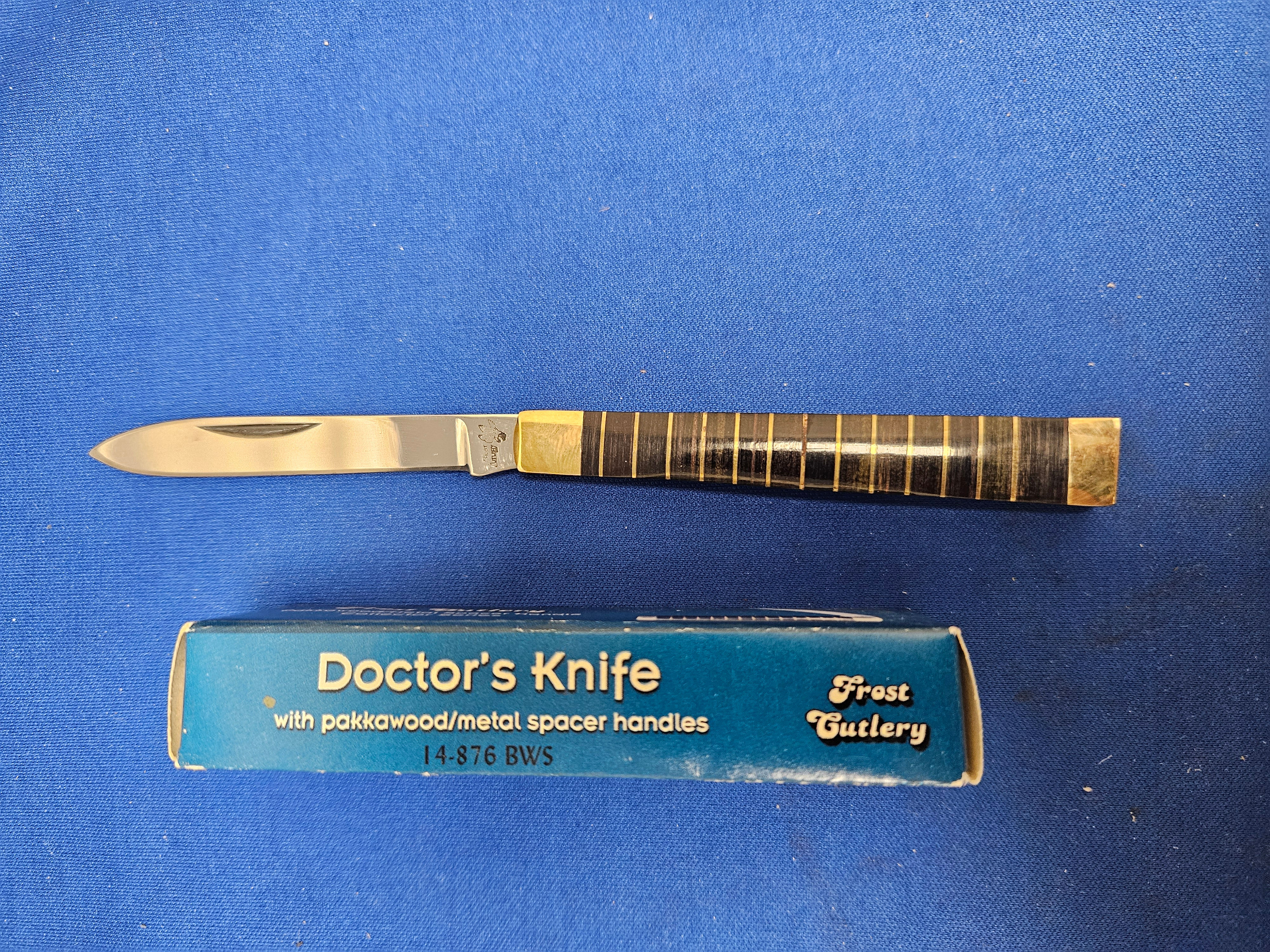 FROST CUTLERY "Doctor's Knife" 1 Blade Pocket Knife #14-876 BWS - NIB