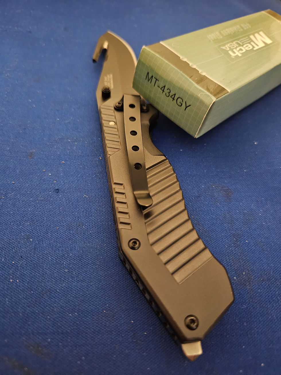 Thumbnail: MTech G-10 Handle Rescue Knife with Seatbelt Cutter and Window Breaker