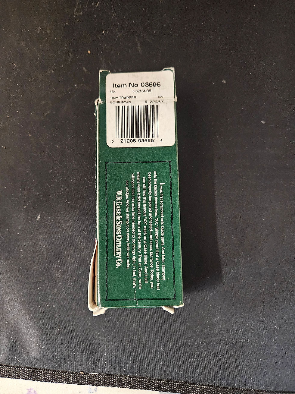 Thumbnail: Case Bone Stag Tiny Trapper Knife (6.52154 SS) Item No. 03595 Year 2003