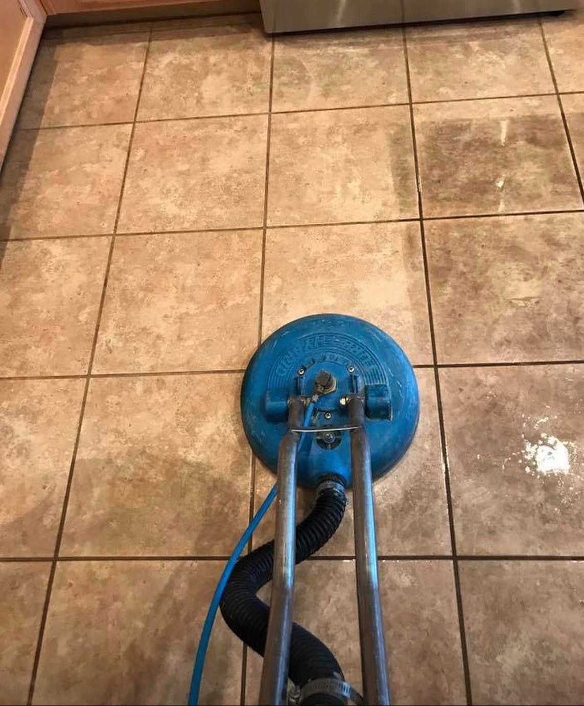 Deep Cleaning Removed Built-Up Dirt From This Kitchen Floor