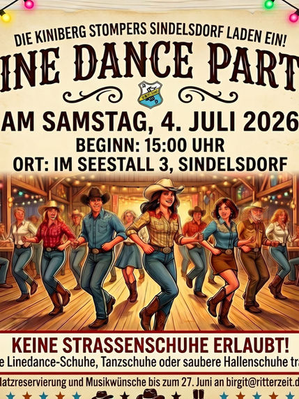 Line Dance Party beim ASV Sindelsdorf!