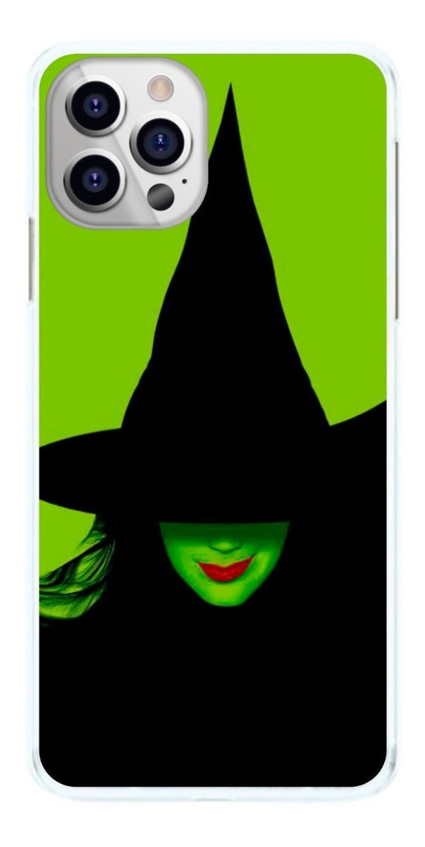 Capinha Bruxa Verde Chapéu Pontudo Capa de Celular