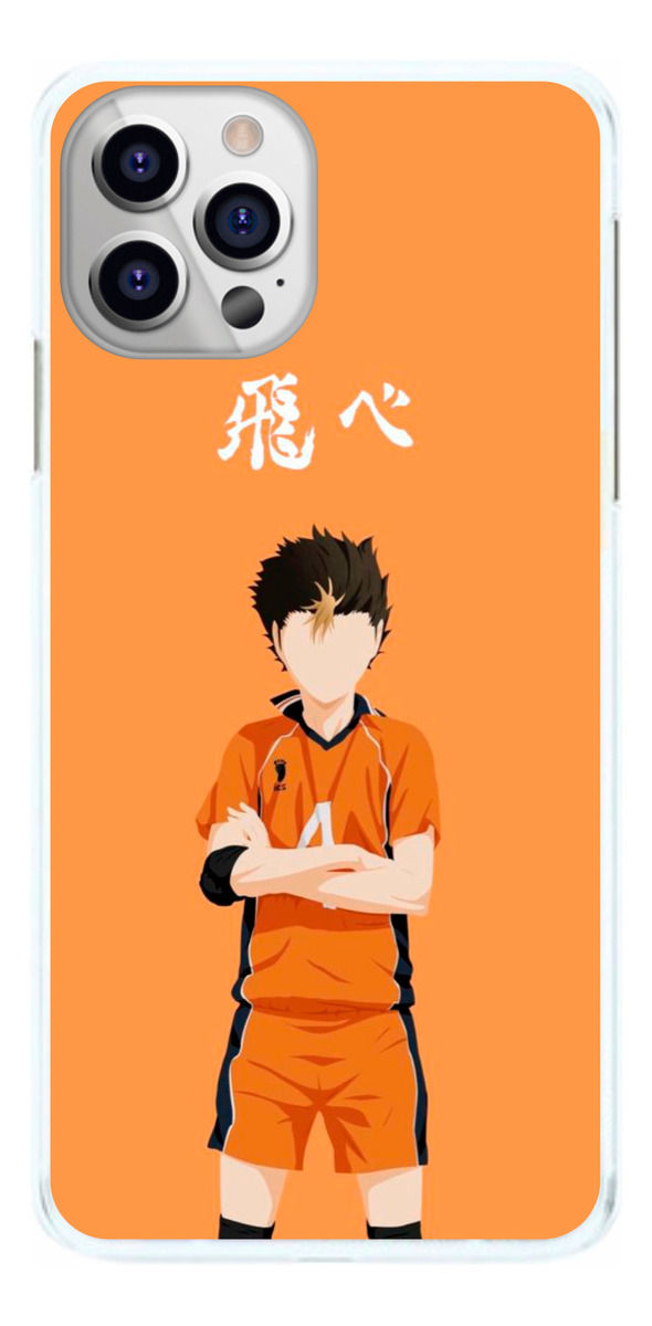 Capinha Haikyuu uniforme Laranja Yū Nishinoya Capa de Celular