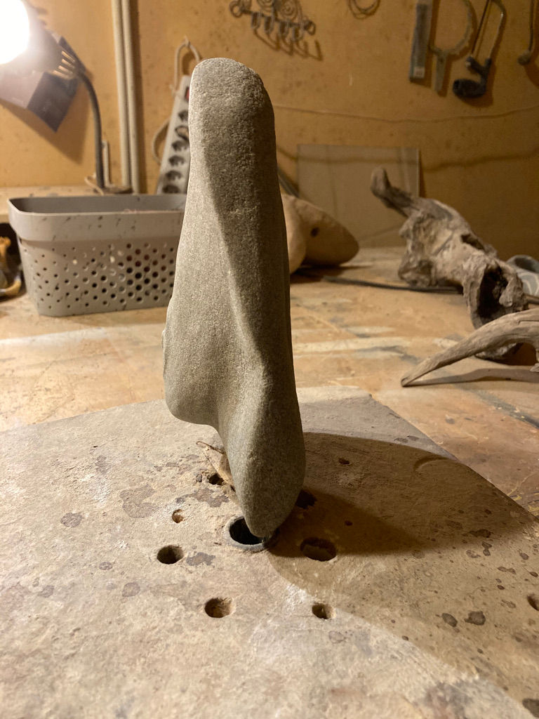 Stein Skulptur: Brust