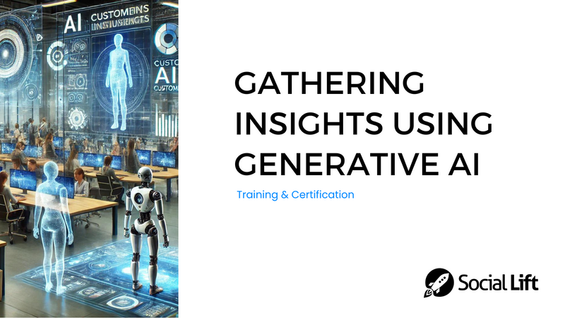 AI technology gathering customer insights. 